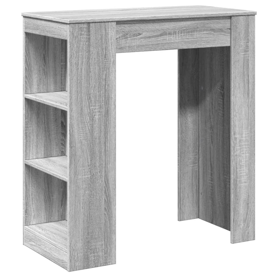 Bartafel Met Rekken 95X47X103,5 Cm Bewerkt Hout Grijs sonoma