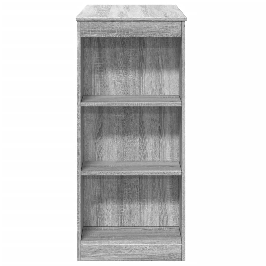 Bartafel Met Rekken 95X47X103,5 Cm Bewerkt Hout Grijs sonoma