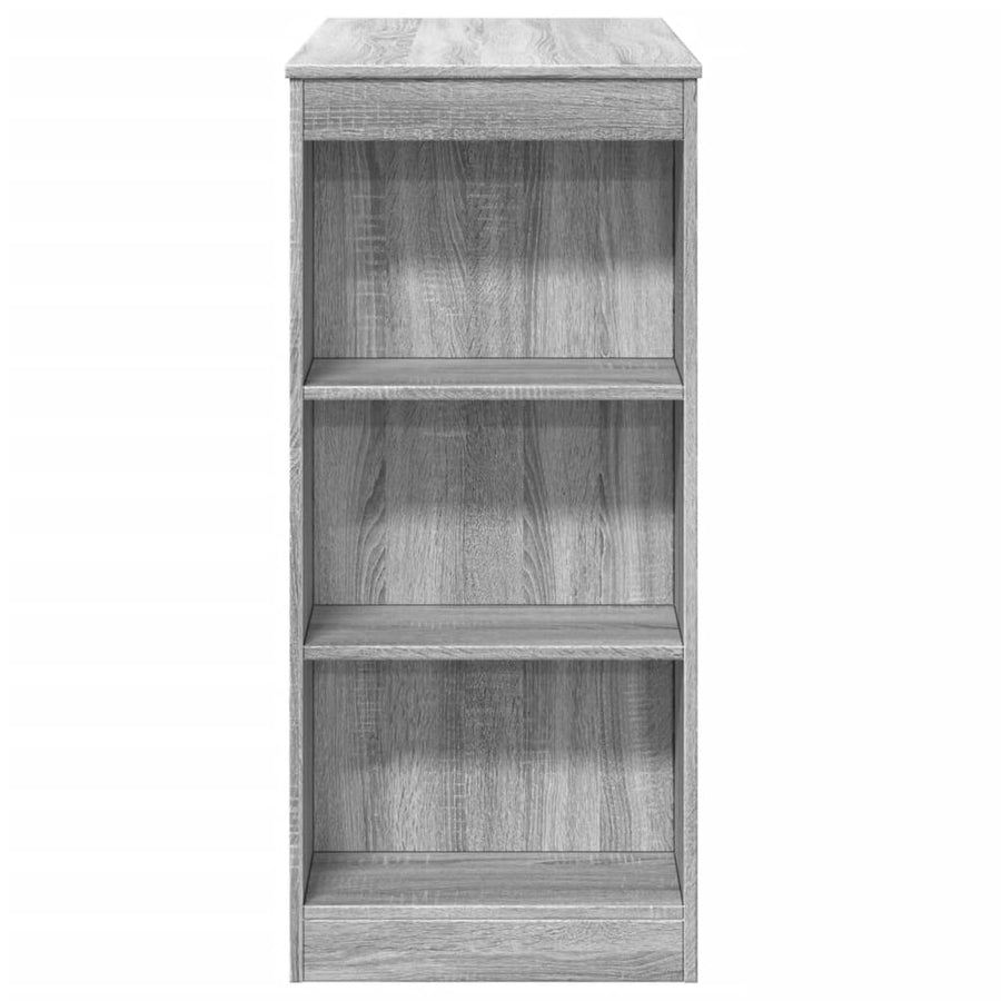 Bartafel Met Rekken 95X47X103,5 Cm Bewerkt Hout Grijs sonoma