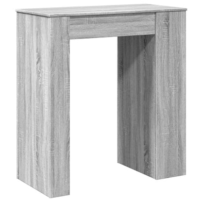 Bartafel Met Rekken 95X47X103,5 Cm Bewerkt Hout Grijs sonoma