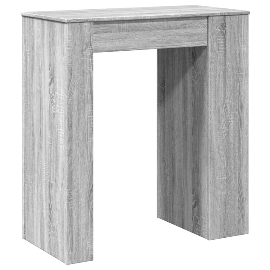 Bartafel Met Rekken 95X47X103,5 Cm Bewerkt Hout Grijs sonoma