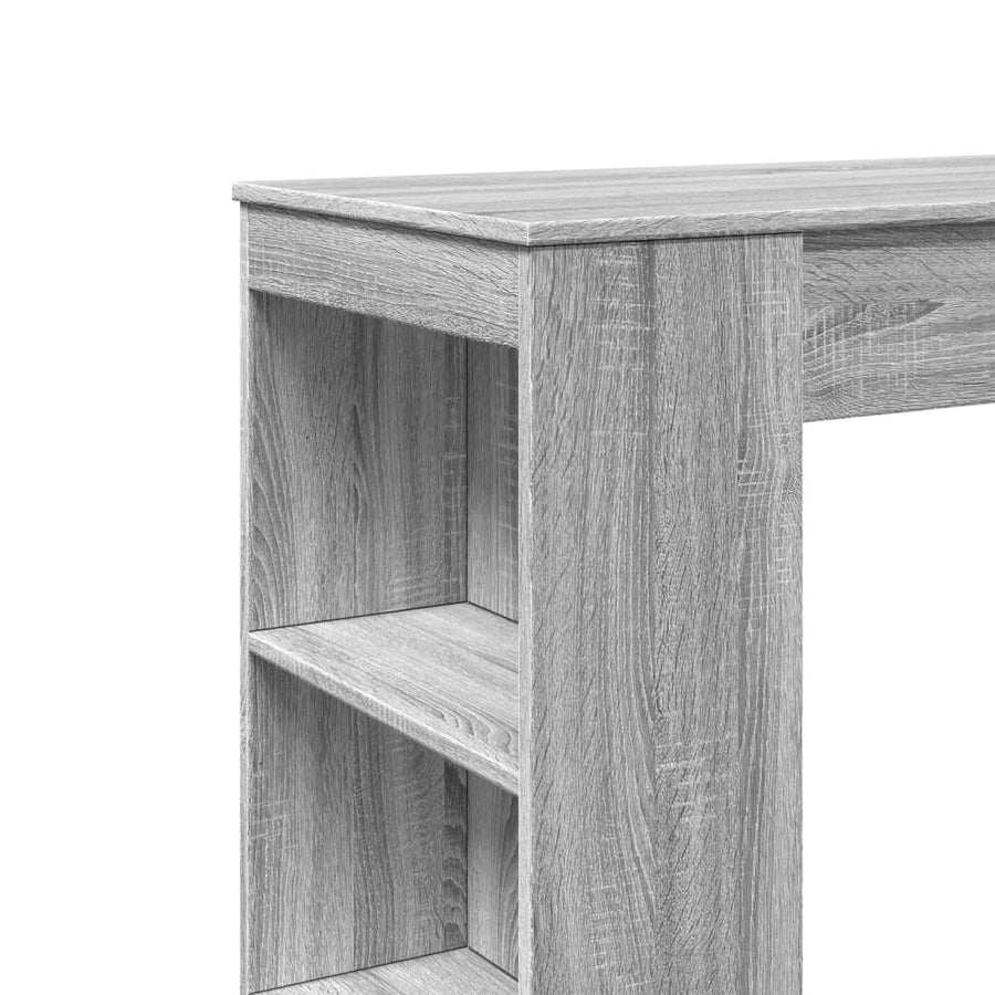 Bartafel Met Rekken 95X47X103,5 Cm Bewerkt Hout Grijs sonoma