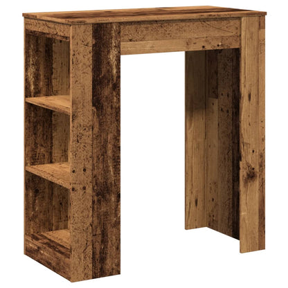 Bartafel Met Rekken 95X47X103,5 Cm Bewerkt Hout Kleur Oud hout