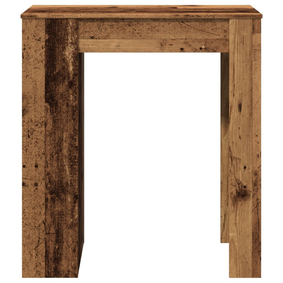 Bartafel Met Rekken 95X47X103,5 Cm Bewerkt Hout Kleur Oud hout