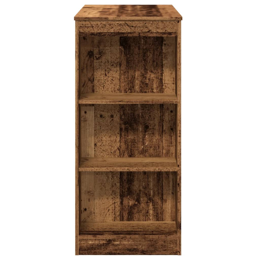 Bartafel Met Rekken 95X47X103,5 Cm Bewerkt Hout Kleur Oud hout