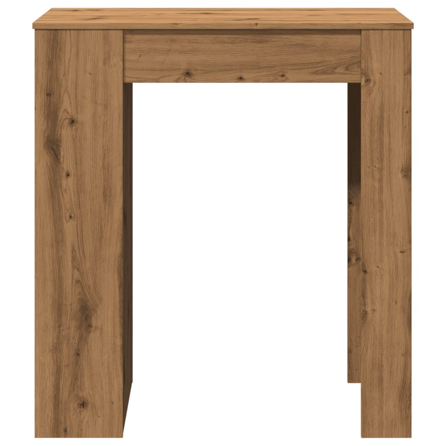 Bartafel Met Rekken 95X47X103,5 Cm Hout Artisanaal Eikenkleur artisanaal eikenkleurig