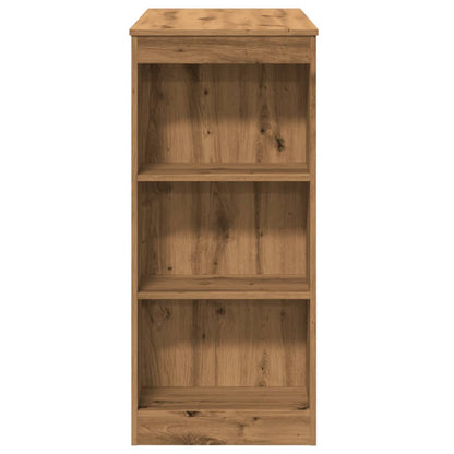 Bartafel Met Rekken 95X47X103,5 Cm Hout Artisanaal Eikenkleur artisanaal eikenkleurig