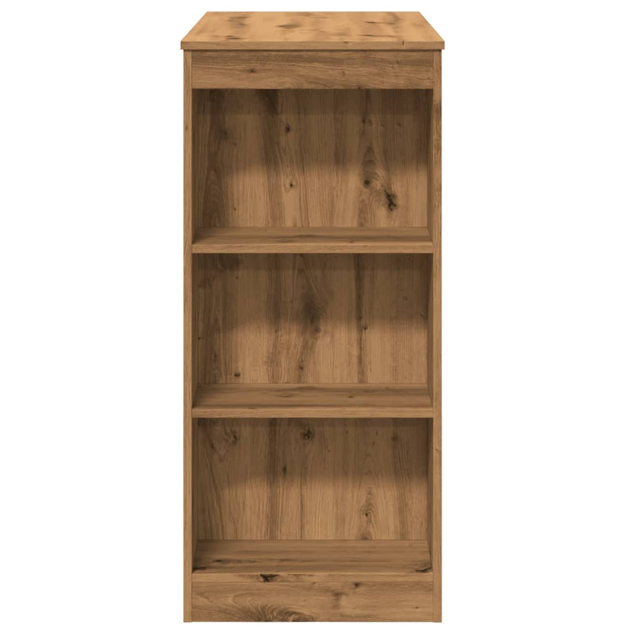 Bartafel Met Rekken 95X47X103,5 Cm Hout Artisanaal Eikenkleur artisanaal eikenkleurig