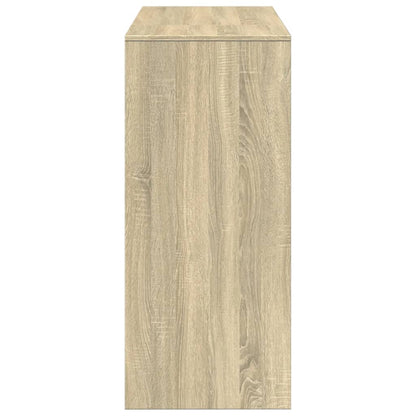Bartafel met schap 124x46x103,5 cm hout sonoma eikenkleur