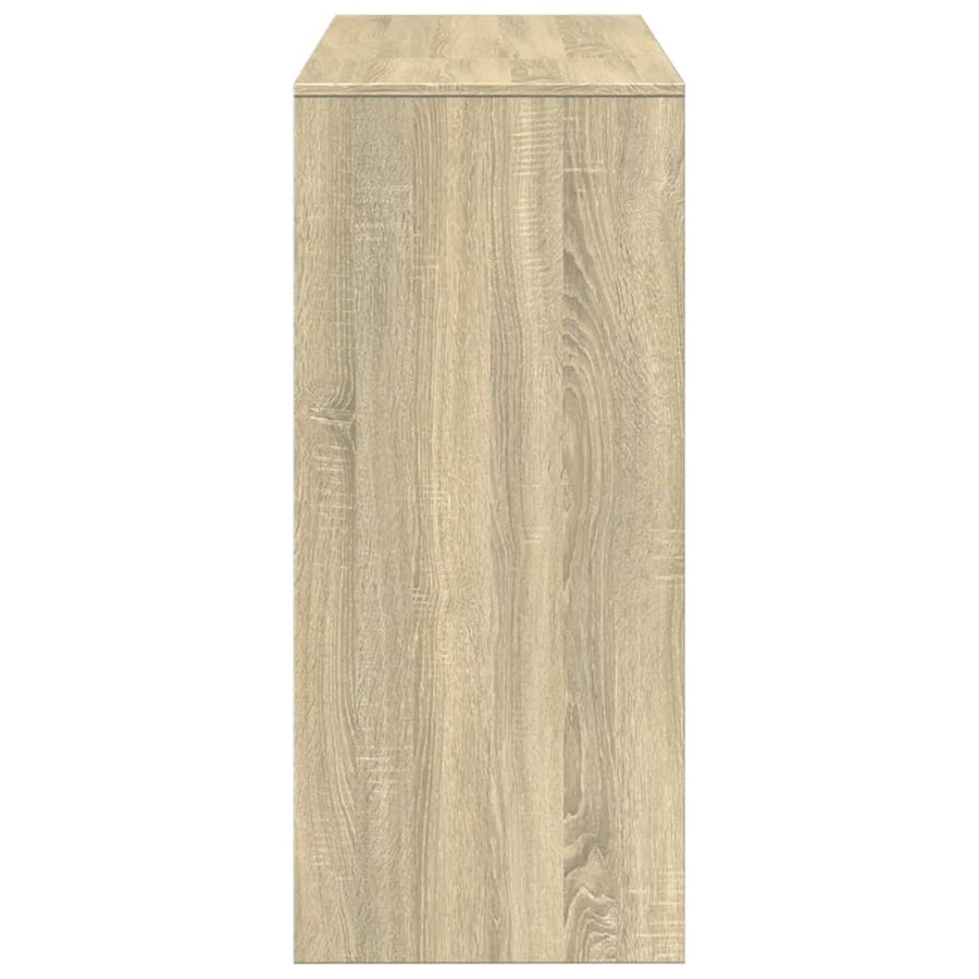 Bartafel met schap 124x46x103,5 cm hout sonoma eikenkleur