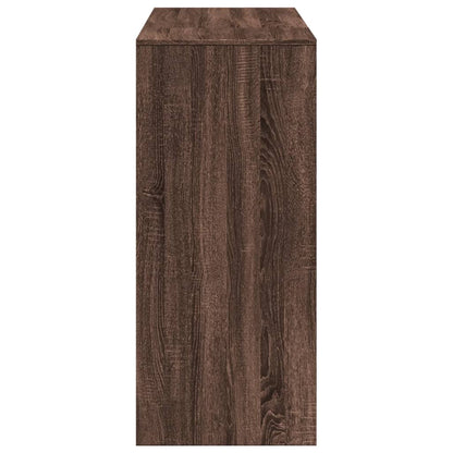 Bartafel met schap 124x46x103,5 cm bewerkt hout bruin eiken