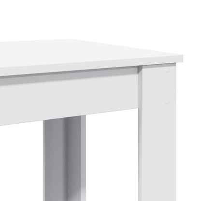 Bartafel 51x50x103,5 cm bewerkt hout wit