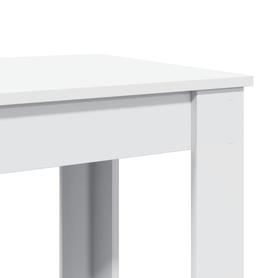 Bartafel 51x50x103,5 cm bewerkt hout wit
