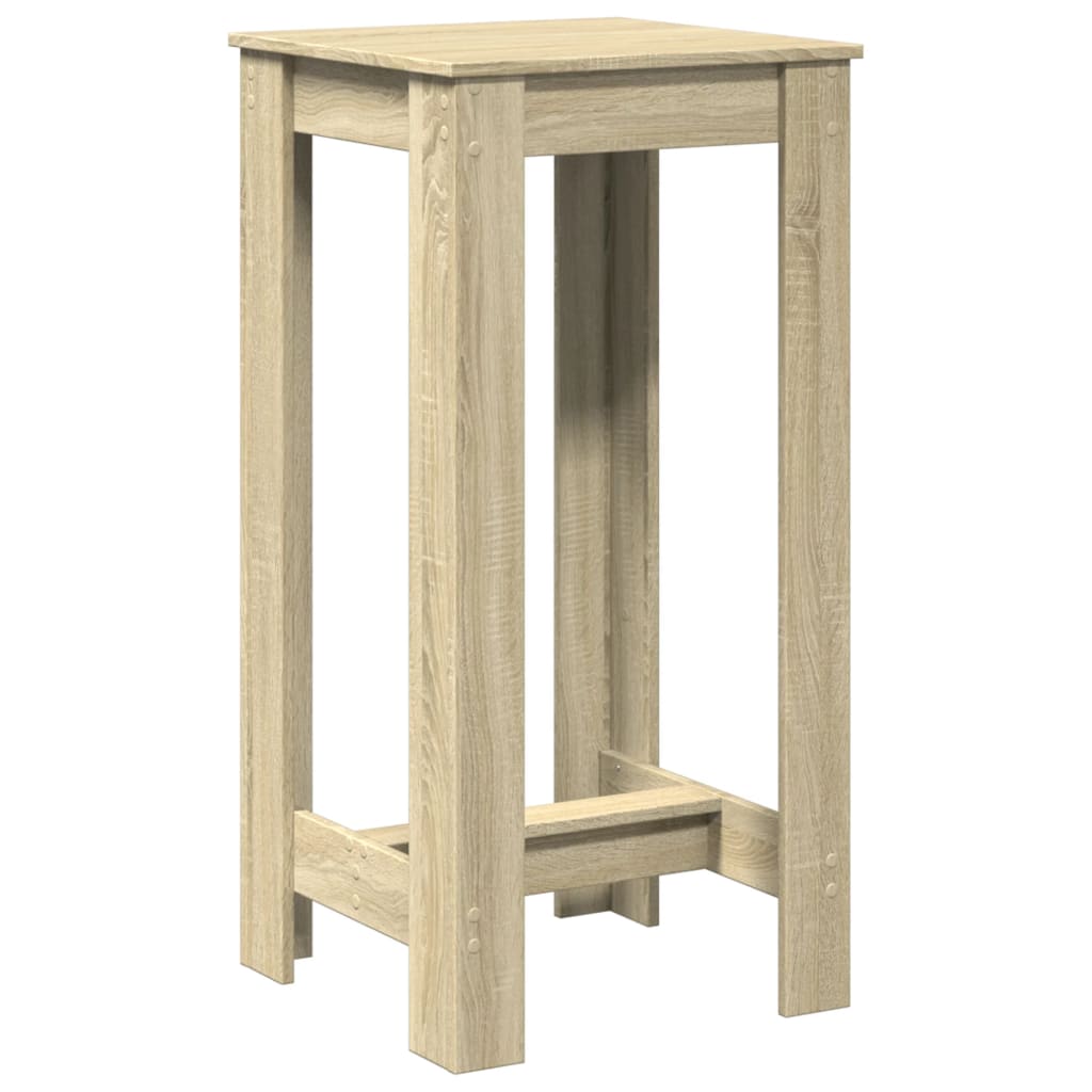 Bartafel 51x50x103,5 cm bewerkt hout sonoma eikenkleurig