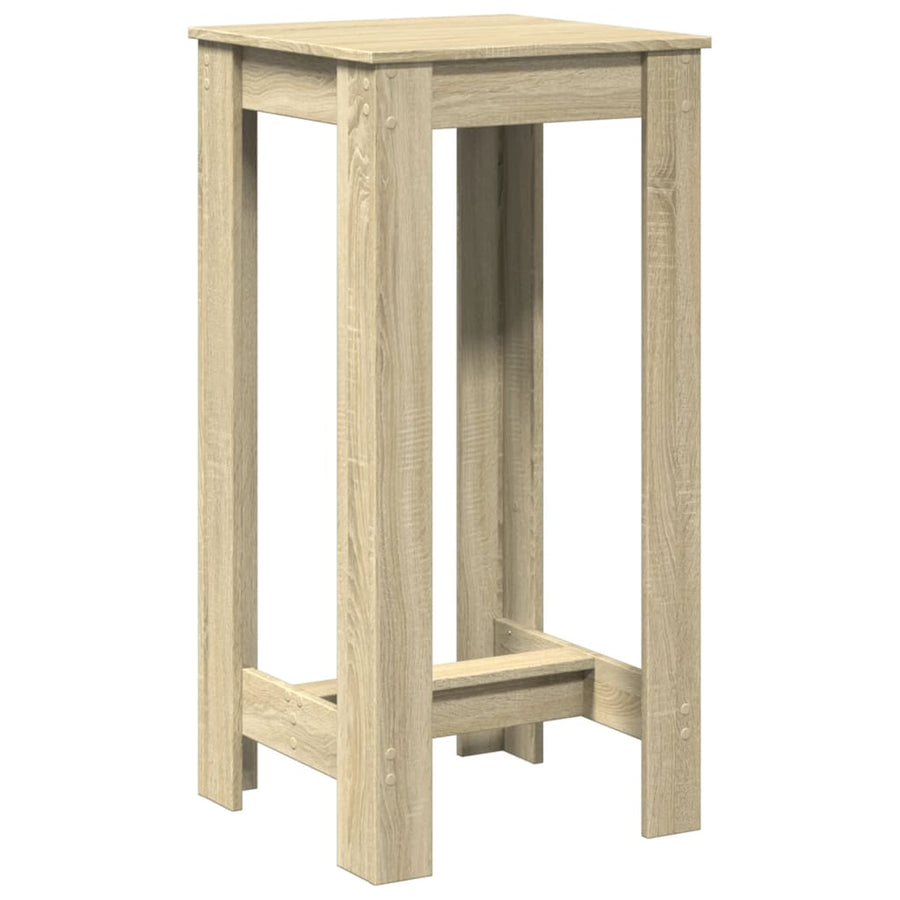 Bartafel 51x50x103,5 cm bewerkt hout sonoma eikenkleurig