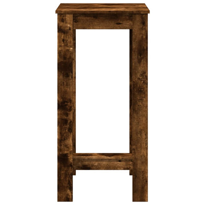 Bartafel 51x50x103,5 cm bewerkt hout gerookt eikenkleur
