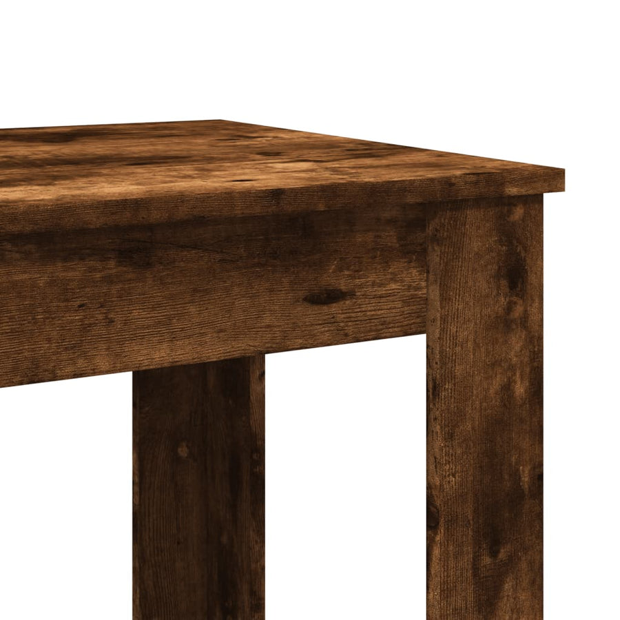 Bartafel 51x50x103,5 cm bewerkt hout gerookt eikenkleur