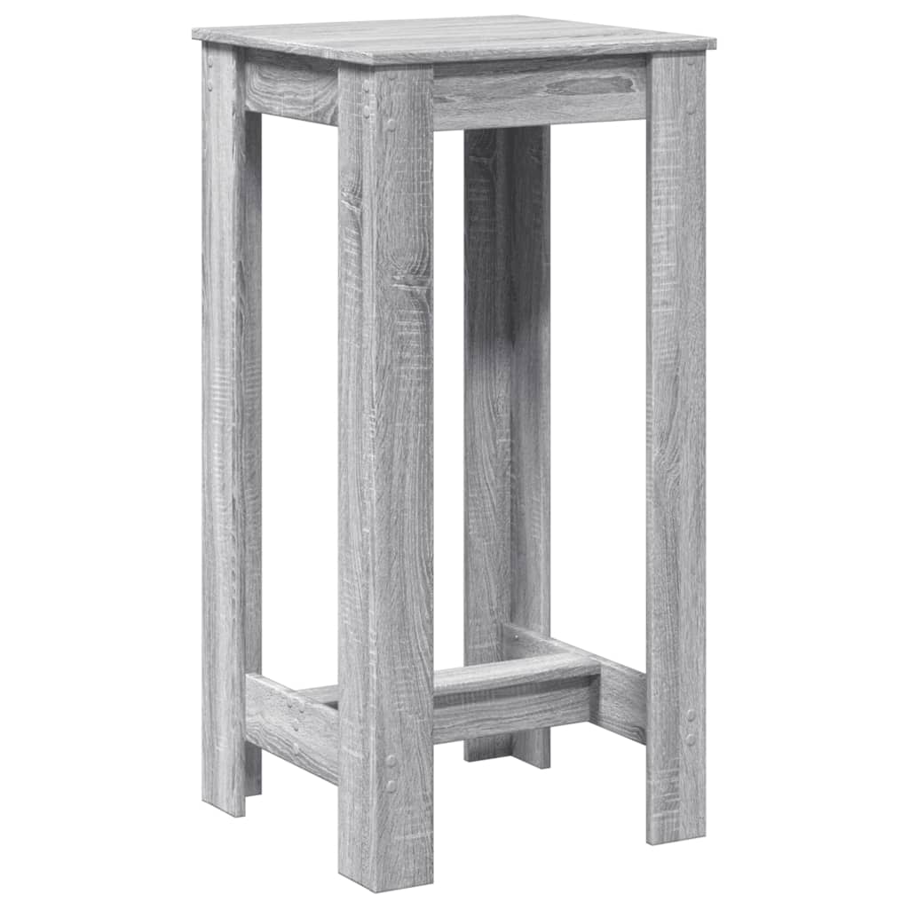 Bartafel 51x50x103,5 cm bewerkt hout grijs sonoma eikenkleurig