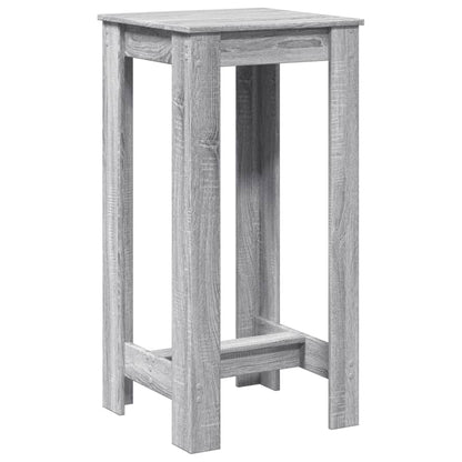 Bartafel 51x50x103,5 cm bewerkt hout grijs sonoma eikenkleurig