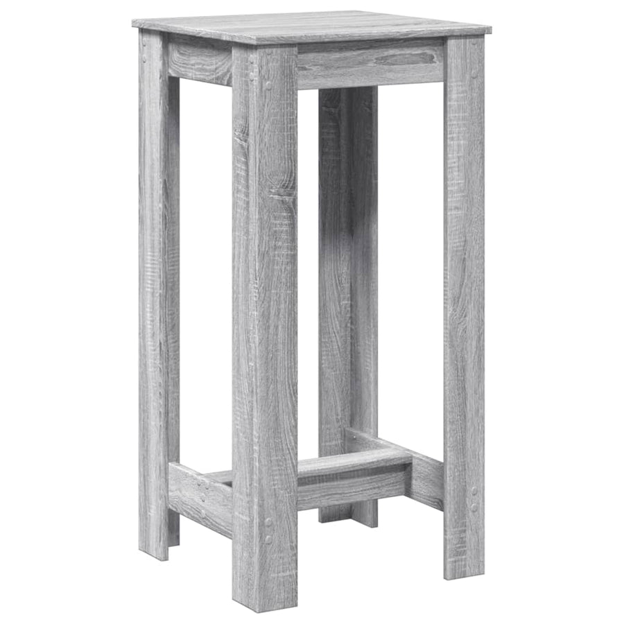 Bartafel 51x50x103,5 cm bewerkt hout grijs sonoma eikenkleurig