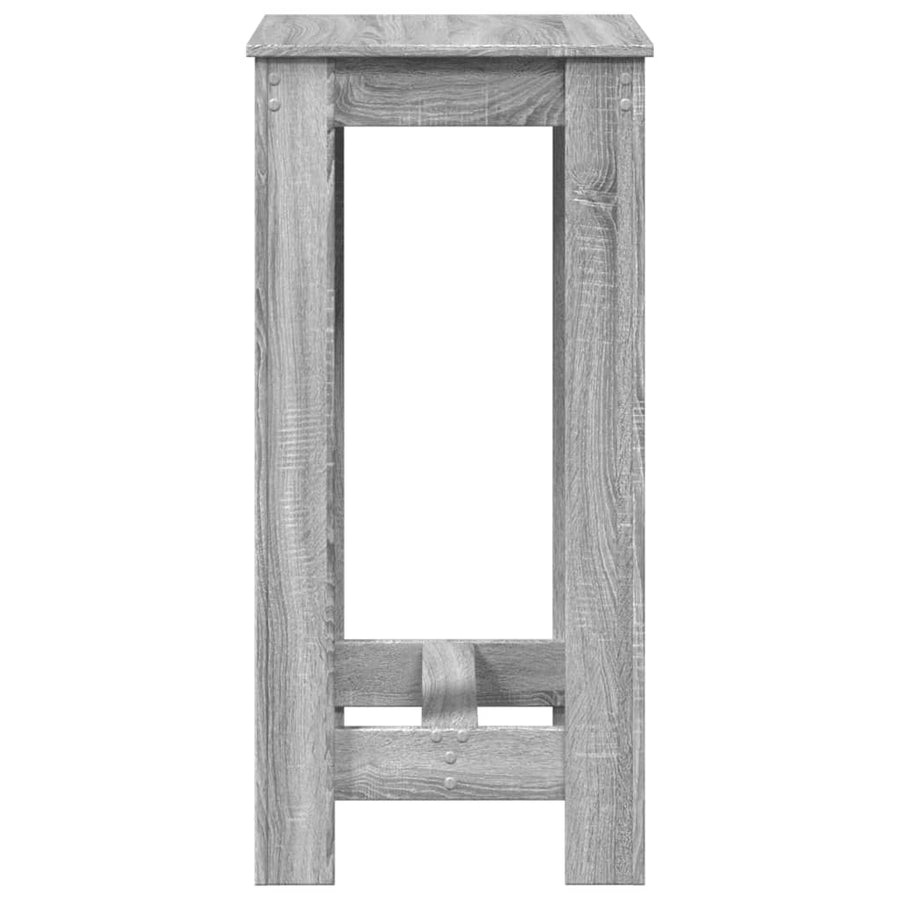 Bartafel 51x50x103,5 cm bewerkt hout grijs sonoma eikenkleurig