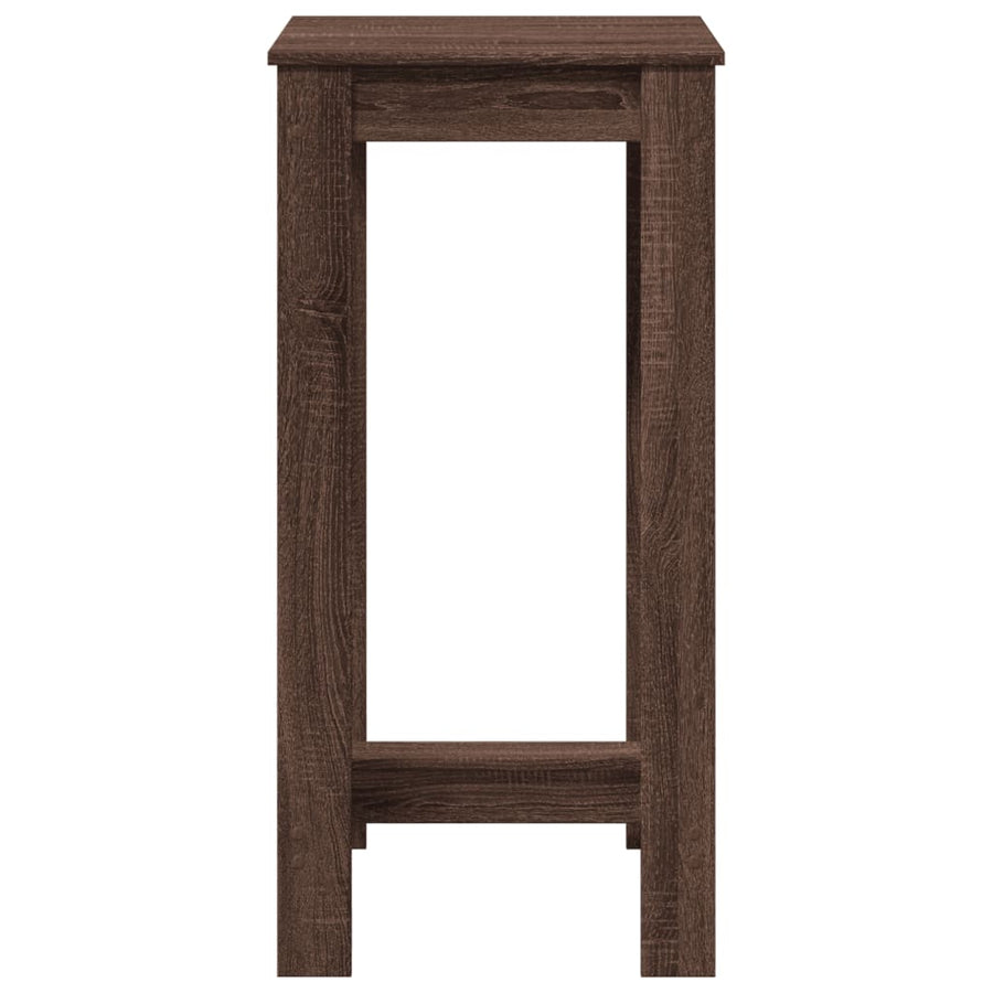 Bartafel 51x50x103,5 cm bewerkt hout bruin eikenkleurig