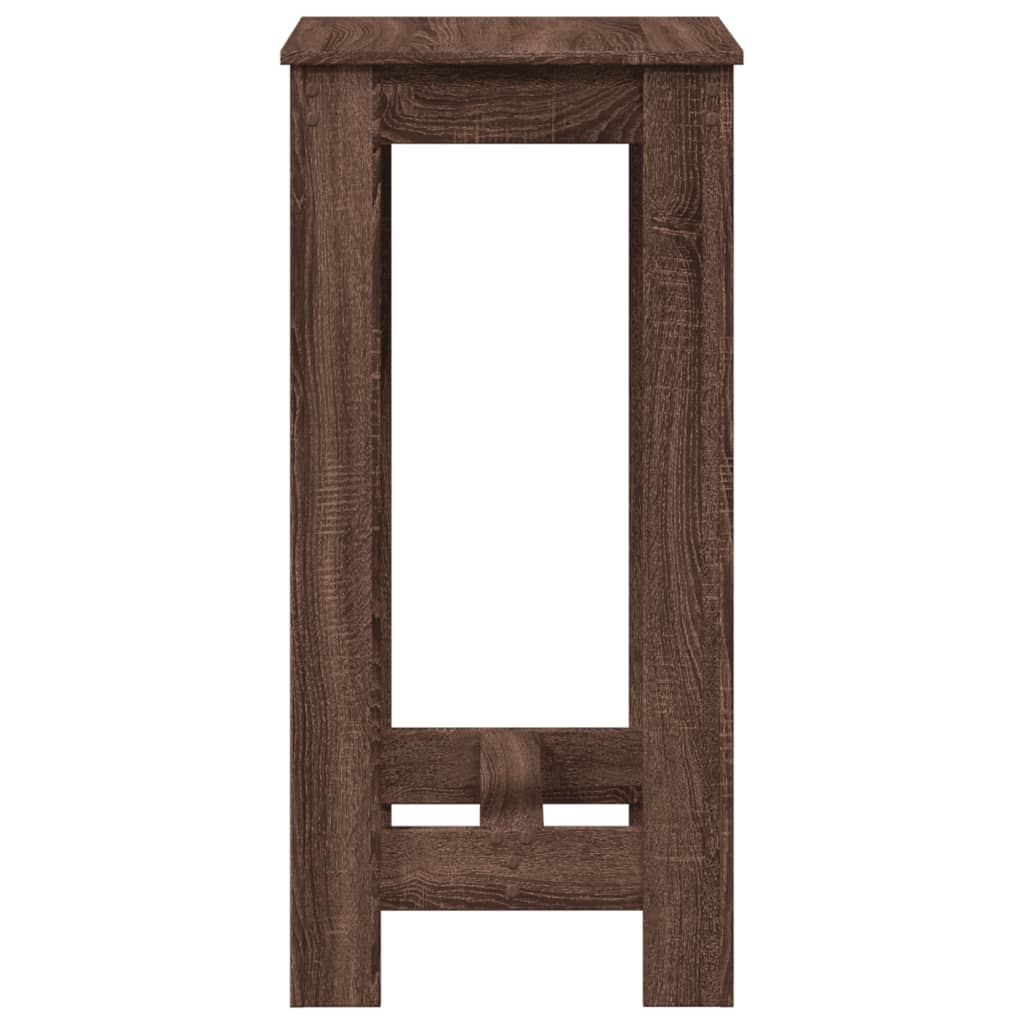 Bartafel 51x50x103,5 cm bewerkt hout bruin eikenkleurig