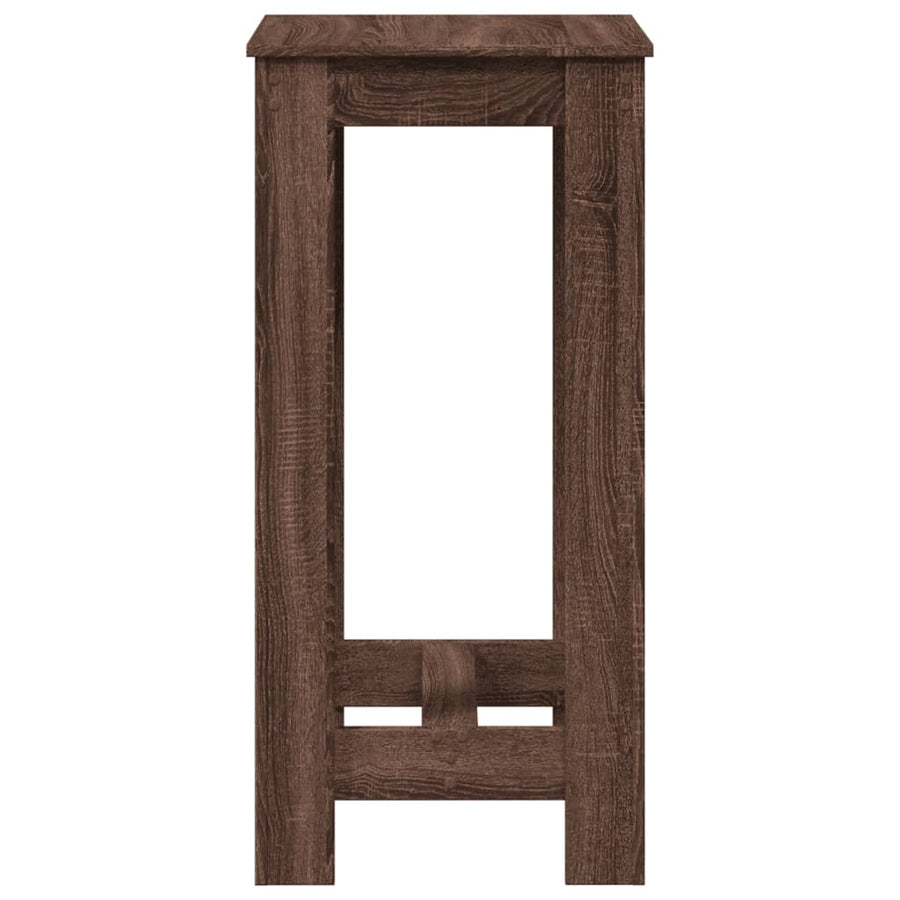 Bartafel 51x50x103,5 cm bewerkt hout bruin eikenkleurig