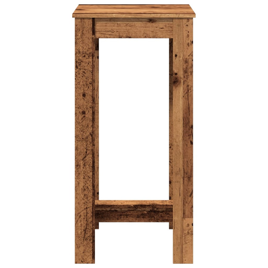 Bartafel 51x50x103,5 cm bewerkt hout oud houtkleurig