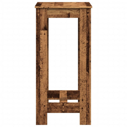 Bartafel 51x50x103,5 cm bewerkt hout oud houtkleurig