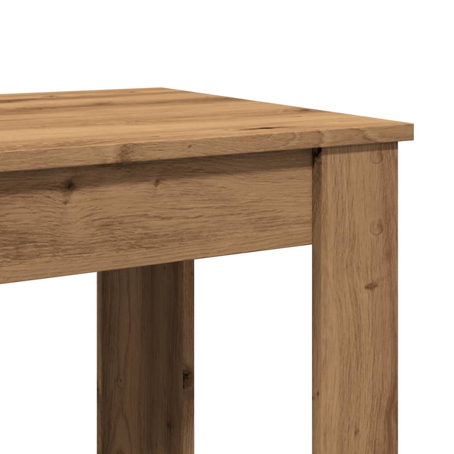 Bartafel 51x50x103,5 cm bewerkt hout artisanaal eikenkleurig