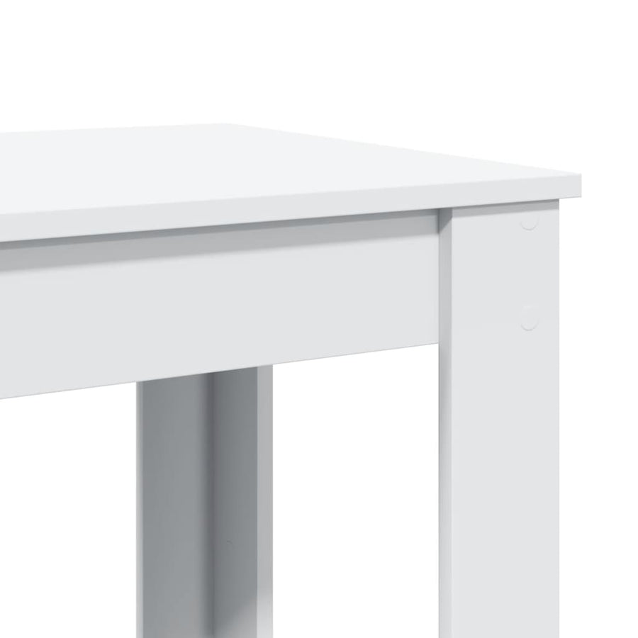 Bartafel 102x50x103,5 cm bewerkt hout wit