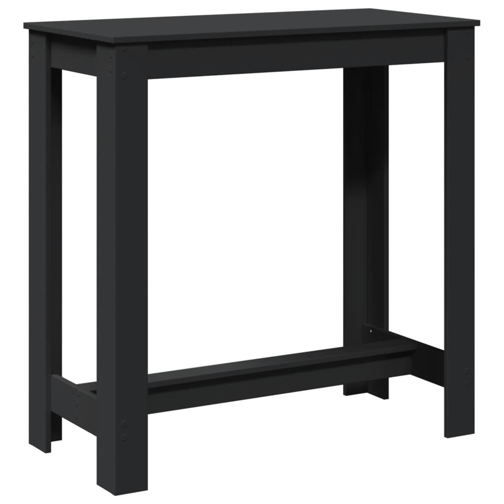 Bartafel 102x50x103,5 cm bewerkt hout zwart