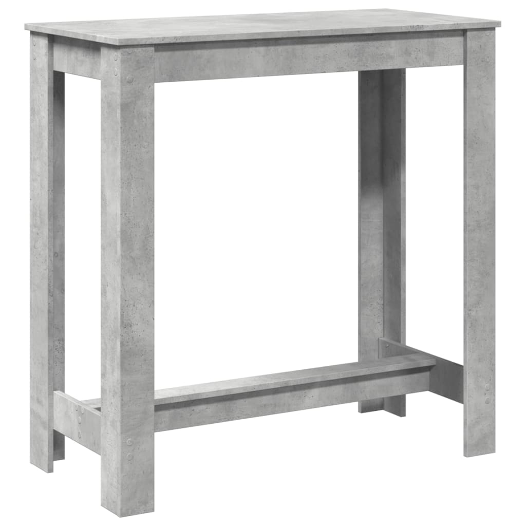 Bartafel 102x50x103,5 cm bewerkt hout betongrijs