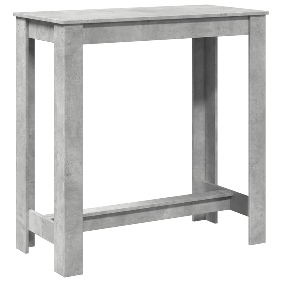 Bartafel 102x50x103,5 cm bewerkt hout betongrijs