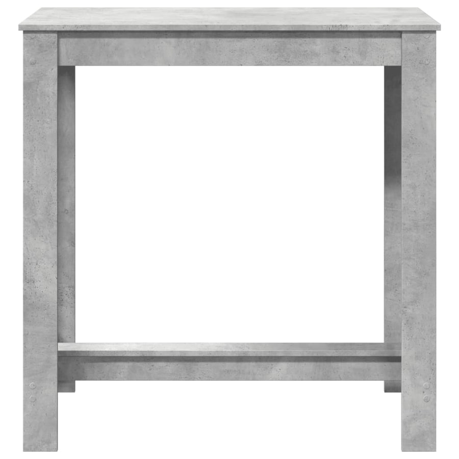 Bartafel 102x50x103,5 cm bewerkt hout betongrijs