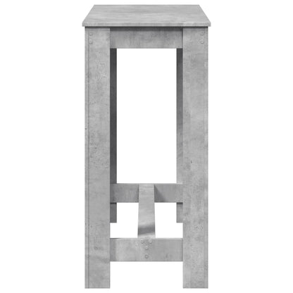 Bartafel 102x50x103,5 cm bewerkt hout betongrijs
