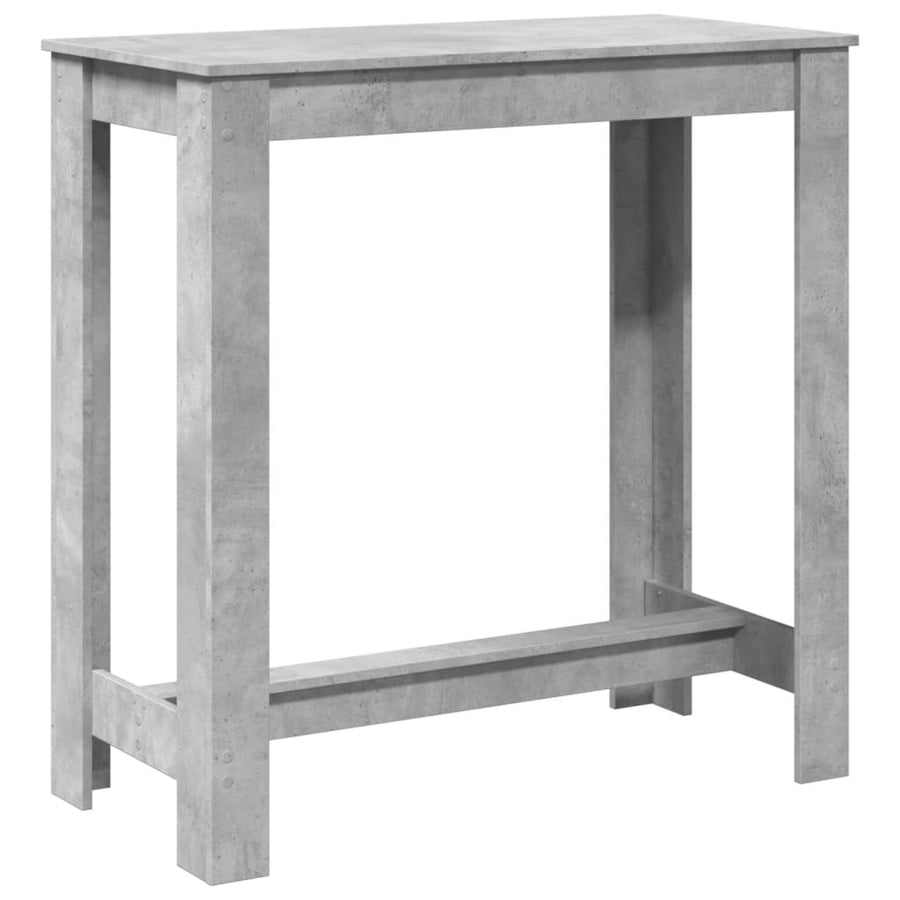 Bartafel 102x50x103,5 cm bewerkt hout betongrijs