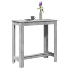 Bar table 102x50x103.5 cm engineered wood concrete grey