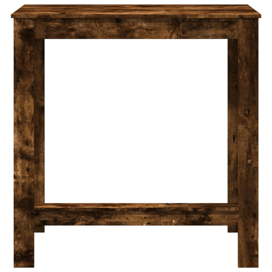 Bartafel 102x50x103,5 cm bewerkt hout gerookt eikenkleurig