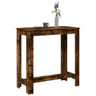 Bar table 102x50x103.5 cm engineered wood smoked oak color