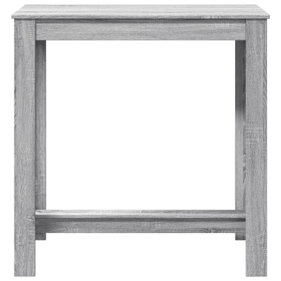 Bartafel 102x50x103,5 cm bewerkt hout grijs sonoma eikenkleurig