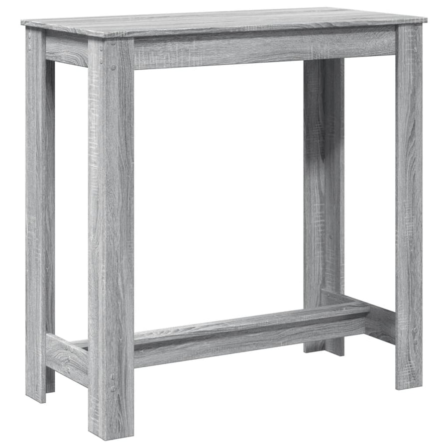 Bartafel 102x50x103,5 cm bewerkt hout grijs sonoma eikenkleurig