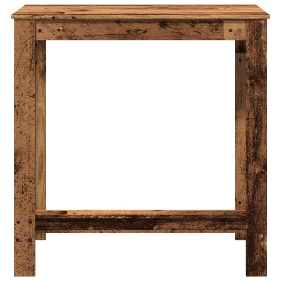 Bartafel 102x50x103,5 cm bewerkt hout oud houtkleurig