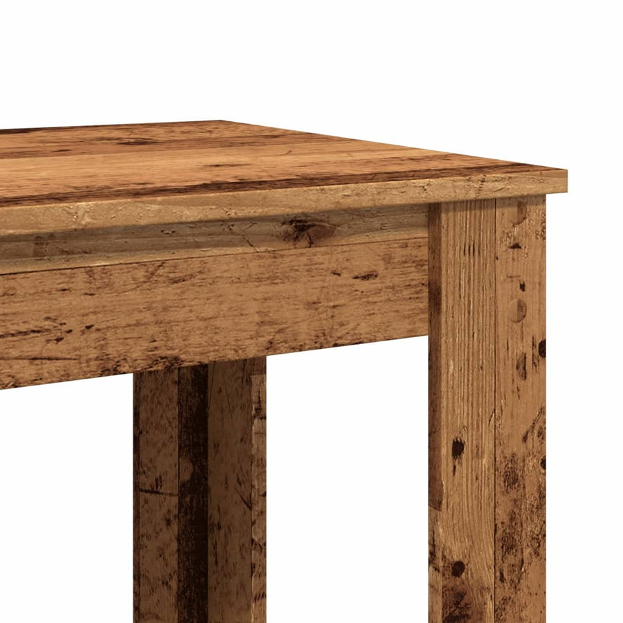 Bartafel 102x50x103,5 cm bewerkt hout oud houtkleurig