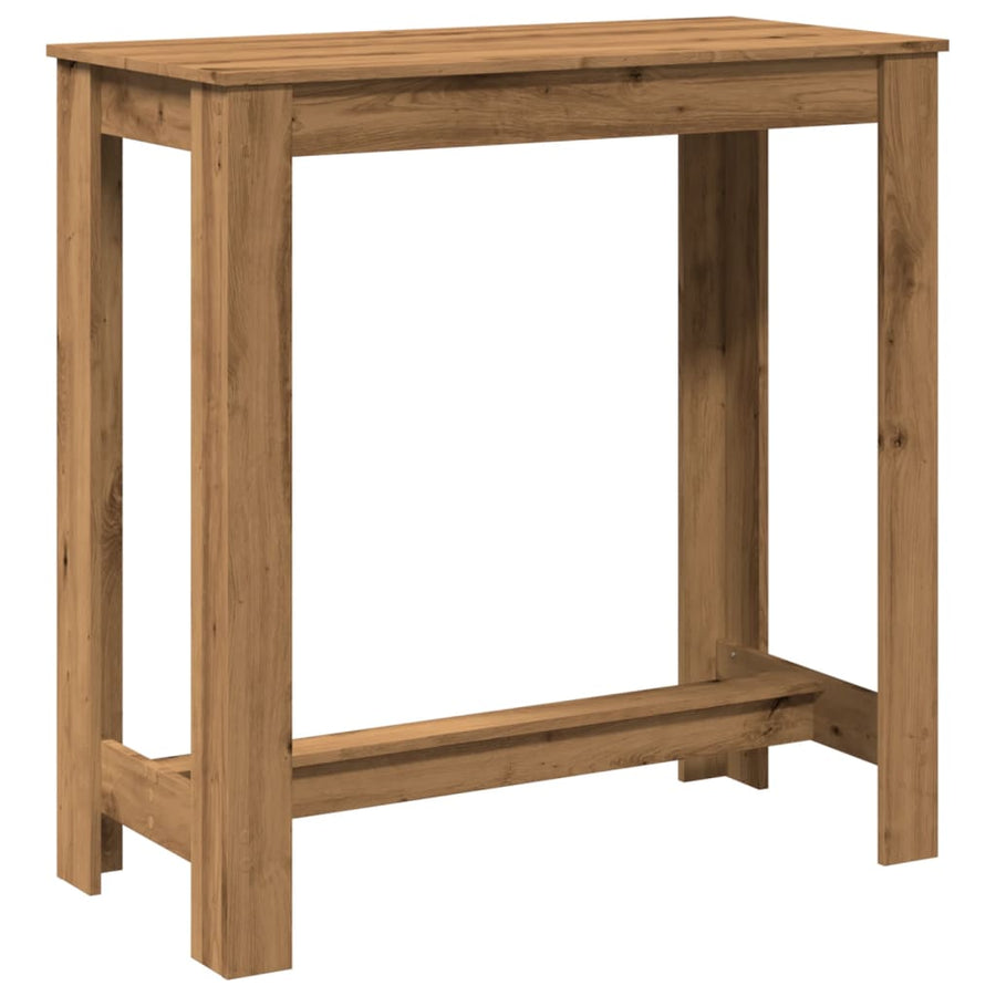 Bartafel 102x50x103,5 cm bewerkt hout artisanaal eikenkleurig