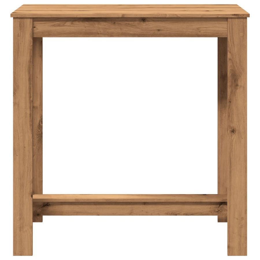Bartafel 102x50x103,5 cm bewerkt hout artisanaal eikenkleurig