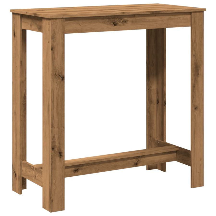 Bartafel 102x50x103,5 cm bewerkt hout artisanaal eikenkleurig