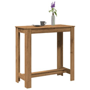 Bartafel 102x50x103,5 cm bewerkt hout eikenkleurig