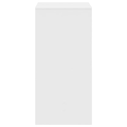 Bartafel 51x50x103,5 cm bewerkt hout wit